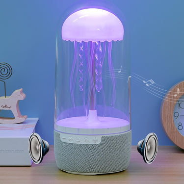 Jellyfish LED Mood Lamp – Bluetooth Speaker & Calming Light Display